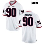 Men's Georgia Bulldogs NCAA #90 Jake Camarda Nike Stitched White Authentic College Football Jersey MQS4054HF